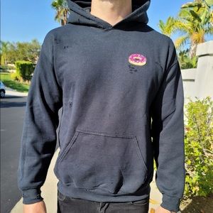 Simpsons donut black sweater
